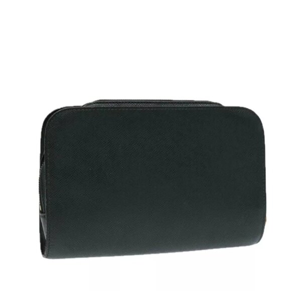 LOUIS VUITTON Taiga Baikal Clutch Bag Epicea - Picture 1 of 15